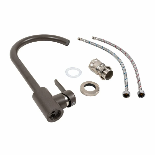 Кухонний змішувач Platinum 7990 NEST Темна Скеля