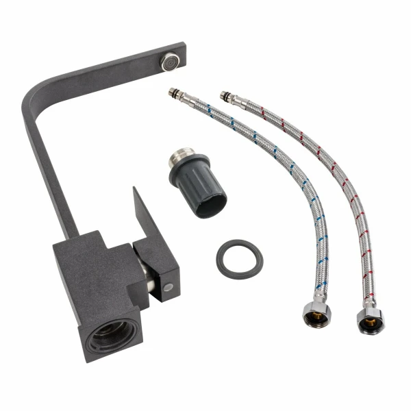 Змішувач кухонний Platinum 179 NES (3007) Карбон