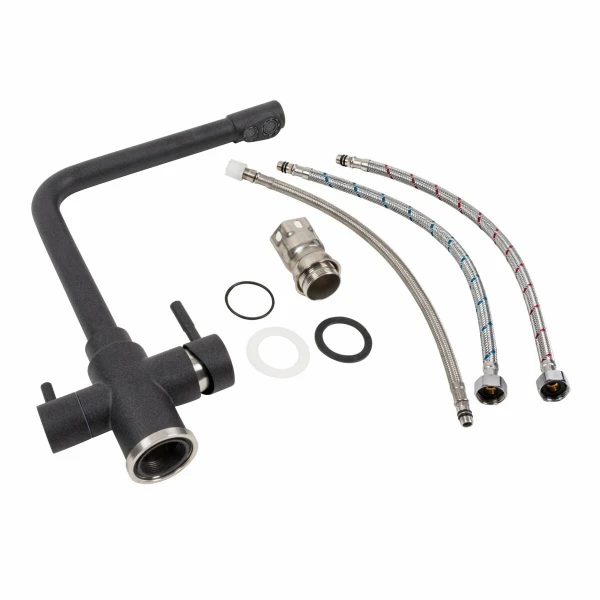 Змішувач під фільтр Platinum KT 8201 (8626) Карбон