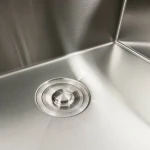 Кухонна мийка 60х50 Platinum Handmade підставкою для ножів круглий, PLATINUM нержавійка з (сифон 3,0/0,8)