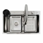 Кухонна мийка Platinum Handmade "Водоспад" PLATINUM CM 75×46A нержавійка