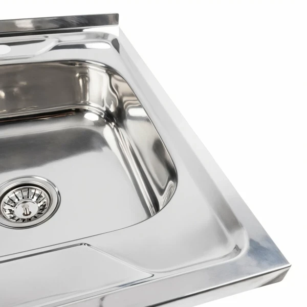 Кухонна мийка нержавіючої сталі Valeso ПОЛІРОВКА VALESO 6060 R з (0,7/160 мм)