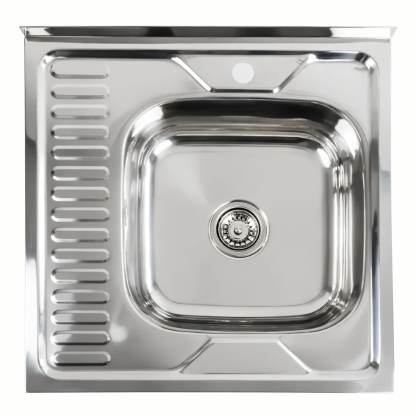 Кухонна мийка нержавіючої сталі Valeso ПОЛІРОВКА VALESO 6060 R з (0,7/160 мм)