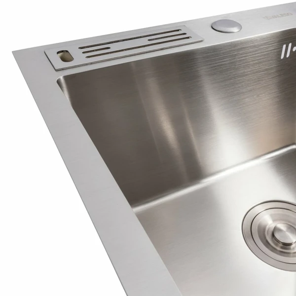 50*50 Мийка нержавійка Valeso Handmade з підставкою для ножів (3,0/0,8)