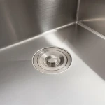 50*50 Мийка нержавійка Valeso Handmade з підставкою для ножів (3,0/0,8)