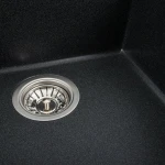 Гранітна мийка для кухні VALESO 5149 FIESTA матовий Карбон