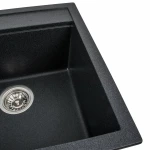 Гранітна мийка для кухні VALESO 5149 FIESTA матовий Карбон