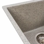 Гранітна мийка для кухні VALESO 3744 ROXY матова Сіра