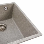 Гранітна мийка для кухні VALESO 3744 ROXY матова Сіра