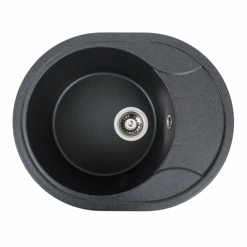 Гранітна мийка для кухні VALESO 5847 ONYX матовий Карбон