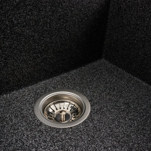 Гранітна мийка для кухні VALESO 9651 ATLAS матовий Графіт