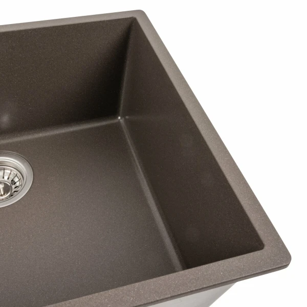 Гранітна мийка для кухні Темна скеля VALESO 5444 OASIS матова