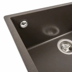 Гранітна мийка для кухні Темна скеля VALESO 5444 OASIS матова