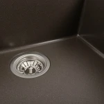 Гранітна мийка для кухні Темна скеля VALESO 5444 OASIS матова