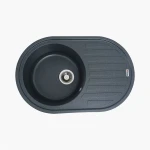 Гранітна мийка для кухні VALESO 7750 LIRA матова Антрацит