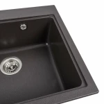 Гранітна мийка для кухні VALESO 5852 VESTA матовий Гренадін