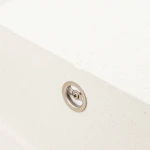 Гранітна мийка для кухні VALESO 7843 SOLID матова Біла в крапку