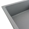 Гранітна мийка для кухні VALESO 8650 DIAMOND матова (сірий металік)