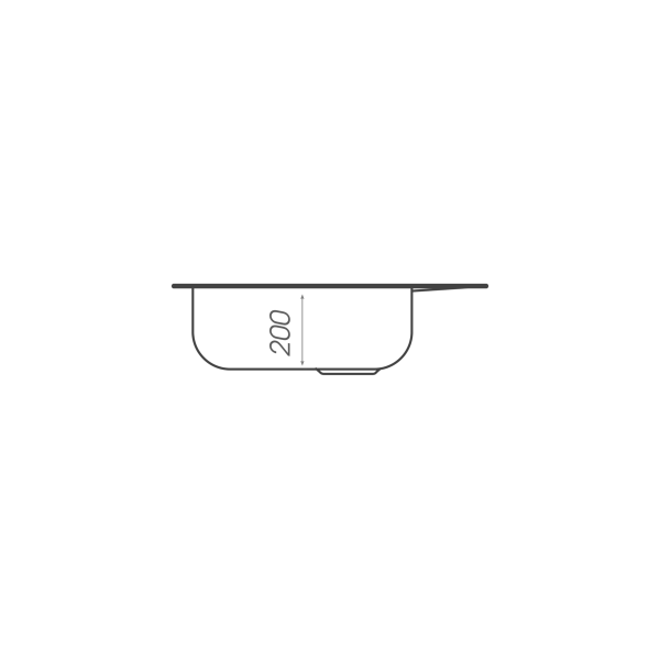 Гранітна мийка для кухні VALESO 4050 KORRADO матова Білосніжна