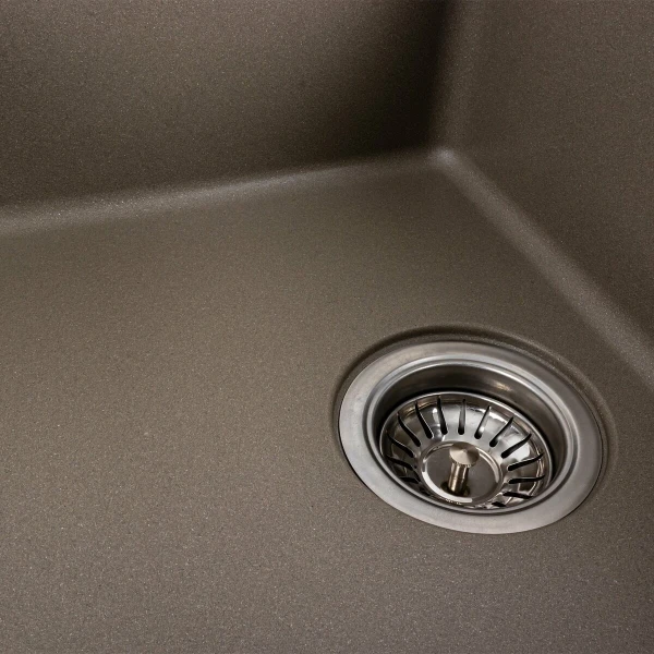 Гранітна мийка для кухні VALESO 6250 ZIRKONE матовий Титан
