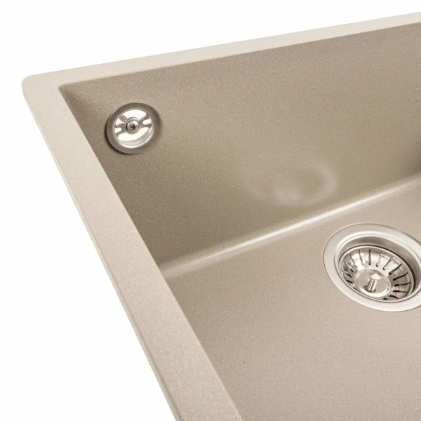 Гранітна мийка для кухні VALESO 5444 OASIS матовий Титан