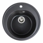 Гранітна мийка для кухні VALESO 510 LUNA матовий Моріон