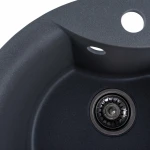 Гранітна мийка для кухні VALESO 480 TURAS матова Сірий мусон