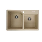 Гранітна мийка для кухні VALESO 7850 HARMONY матова Сафарі