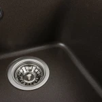 Гранітна мийка для кухні VALESO 4050 KORRADO матова Темна скеля