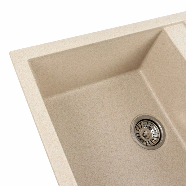 Гранітна мийка для кухні VALESO 7950 Selena матова Сафарі
