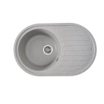 Гранітна мийка для кухні VALESO 7750 LIRA матова Сіра