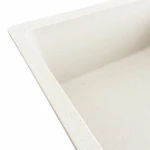 Гранітна мийка для кухні VALESO 7850 ROMA матова (білий в крапку)