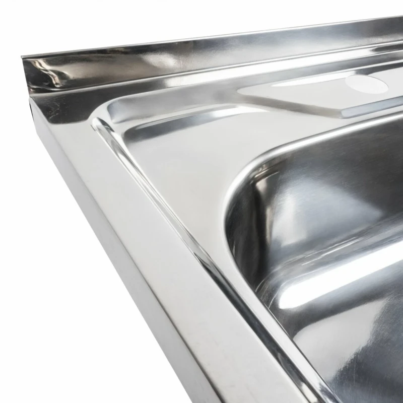 Кухонна мийка нержавіючої сталі Platinum ПОЛІРОВКА PLATINUM 6060 L з (0,7/160 мм)