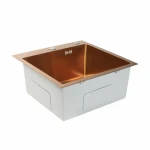 Кухонна мийка Platinum Handmade мідь 500x500x220 мм + дозатор в PLATINUM PVD (3,0/1,5 комплекті)