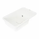 Гранітна мийка для кухні Platinum Білосніжна PLATINUM 7850 CUBE матова