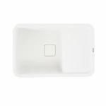 Гранітна мийка для кухні Platinum Білосніжна PLATINUM 7850 CUBE матова