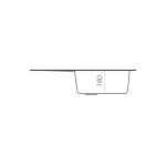 Гранітна мийка для кухні Platinum Сафарі PLATINUM 7750 LIRA матова