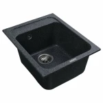 Гранітна мийка для кухні Platinum 4050 KORRADO матова Графіт