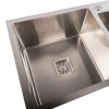 Кухонна мийка Platinum Handmade HDB 780х430х230 на дві чаші (квадратний сифон,3.0/1.0)