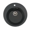 Гранітна мийка для кухні Platinum 510 LUNA матова Антрацит