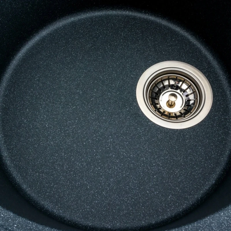 Гранітна мийка для кухні Platinum PLATINUM 5847 ONYX матова (антрацит)