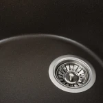 Гранітна мийка для кухні Platinum 5847 ONYX матова Темна скеля