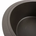 Гранітна мийка для кухні Platinum 5847 ONYX матова Темна скеля
