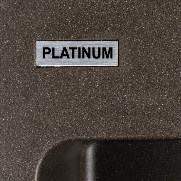 Гранітна мийка для кухні Platinum 7850 Bogema матова Темна скеля