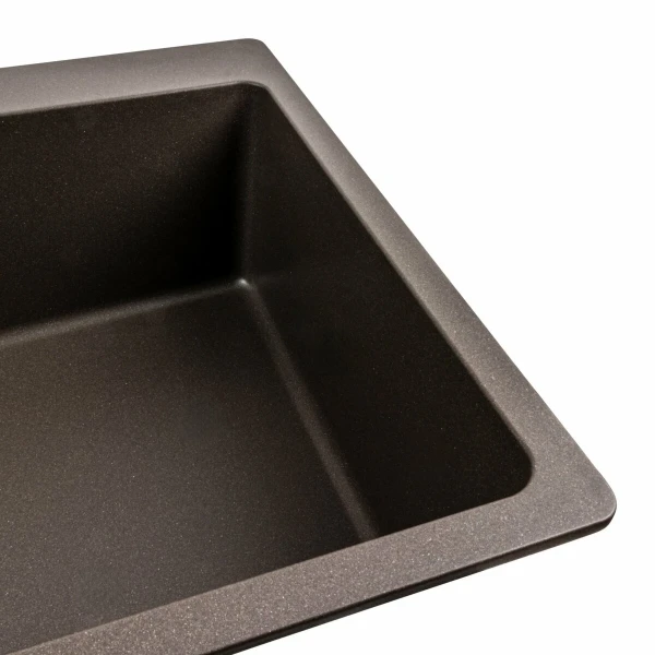 Гранітна мийка для кухні Platinum 7850 Bogema матова Темна скеля