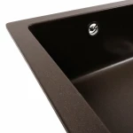 Гранітна мийка для кухні Platinum Paruana Темна скеля PLATINUM 7945 матова