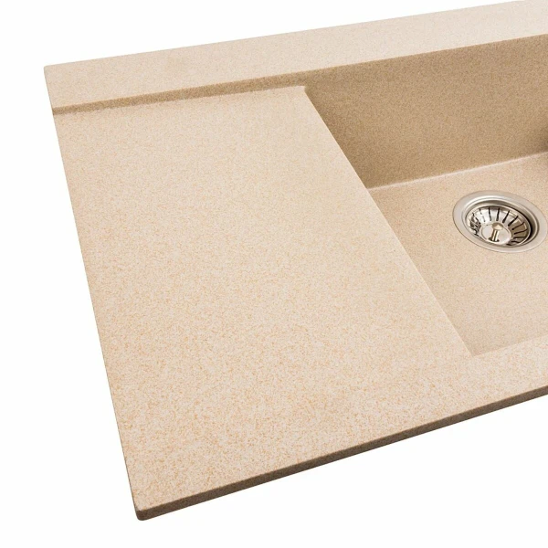 Гранітна мийка для кухні Platinum 9651 ATLAS матова (сафарі)