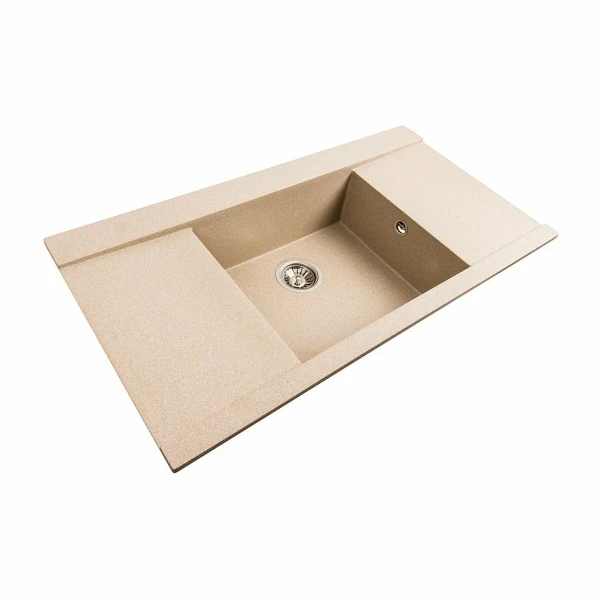 Гранітна мийка для кухні Platinum 9651 ATLAS матова (сафарі)