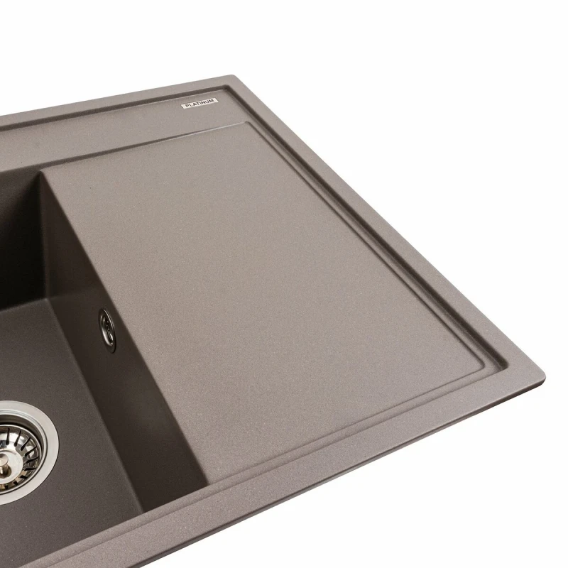 Гранітна мийка для кухні Platinum PLATINUM 7950 AZURIT матова Дюна