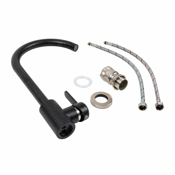 Кухонний змішувач Platinum 7990 NEST Чорний Металік